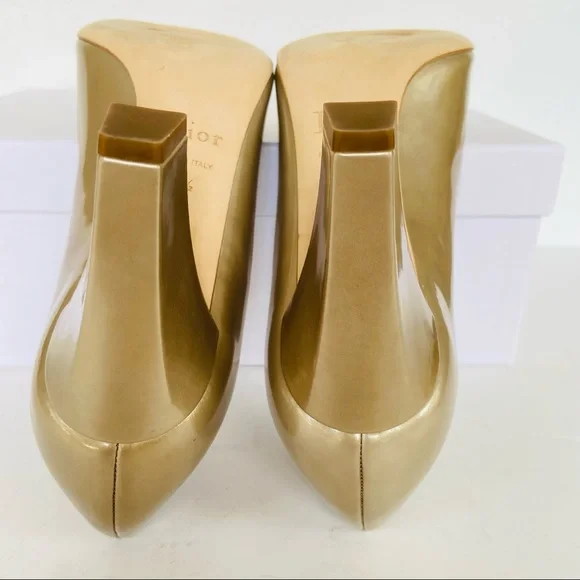 Christian Dior metallic beige buckle heels 37.5 - Picture 12 of 16